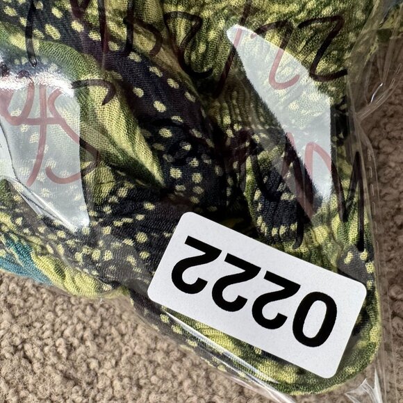 Vtg White Stag Shirt Womens Plus Size 22/24 Green Button Up Floral Flowy Texture - Picture 7 of 7